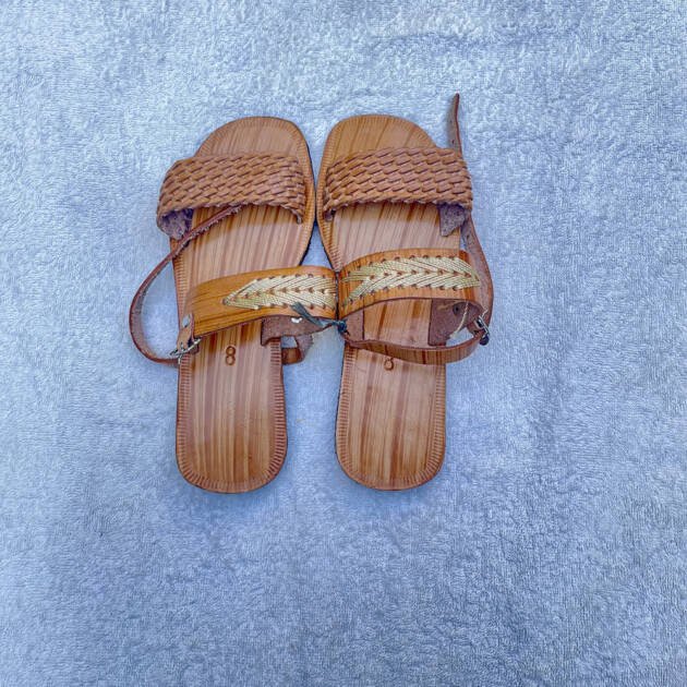 Sandália Trança Laranja Solar